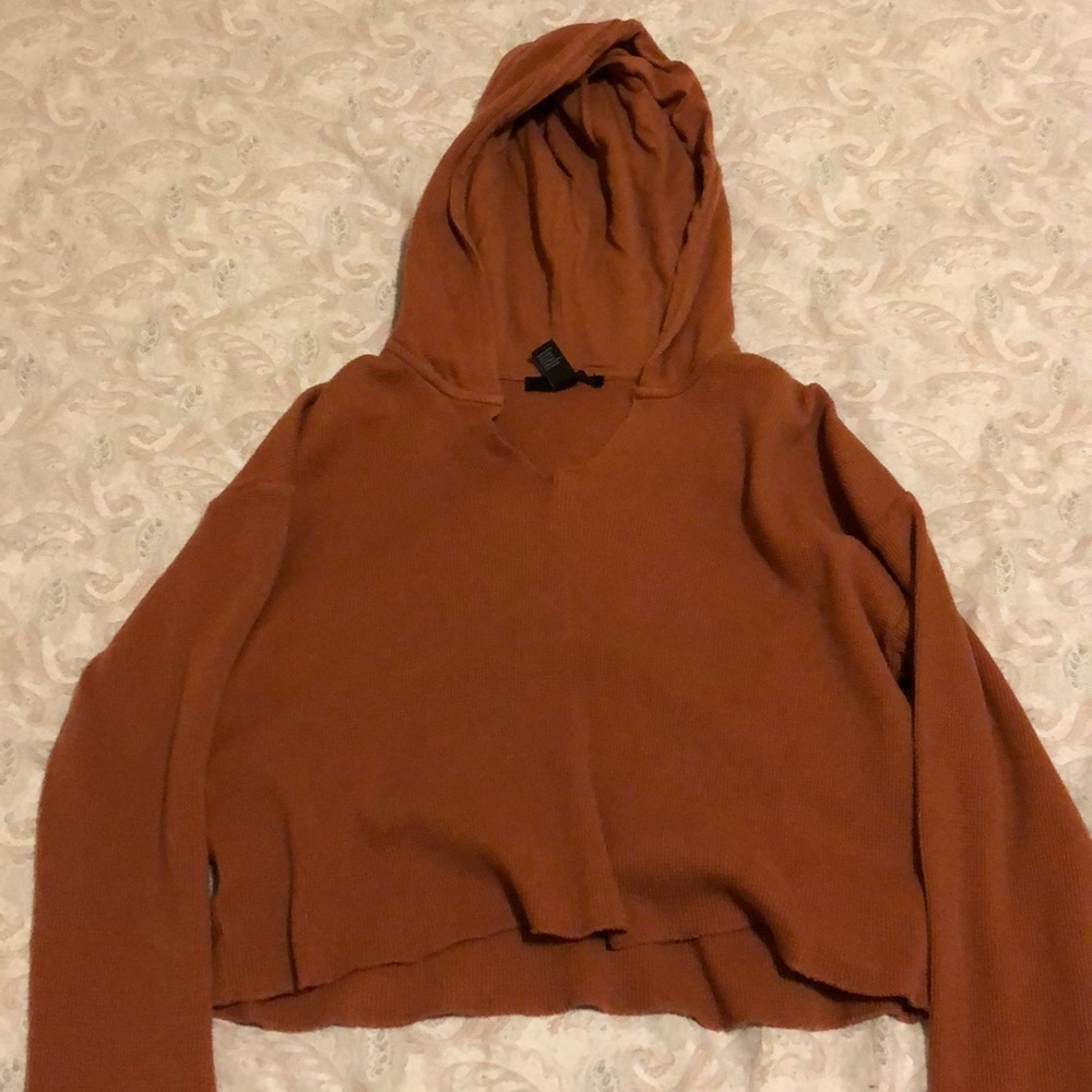 Forever 21 Cropped Sweatshirt (V-neck)